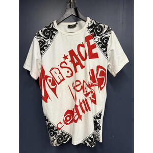 Authentic Versace Jeans Couture Newspaper Print T-Shirt